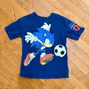H&M Navy Blue Sonic Soccer Graphic Tee